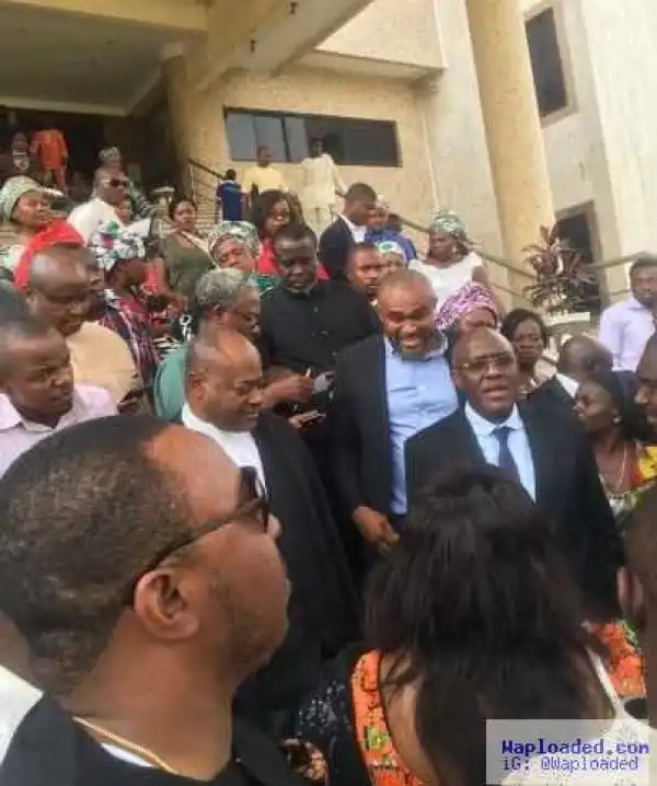 PDP Chieftain, Olisa Metuh, Pictured In Court Today